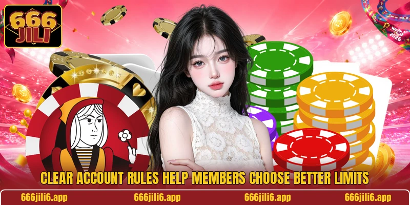 Clear account rules help members choose better limits