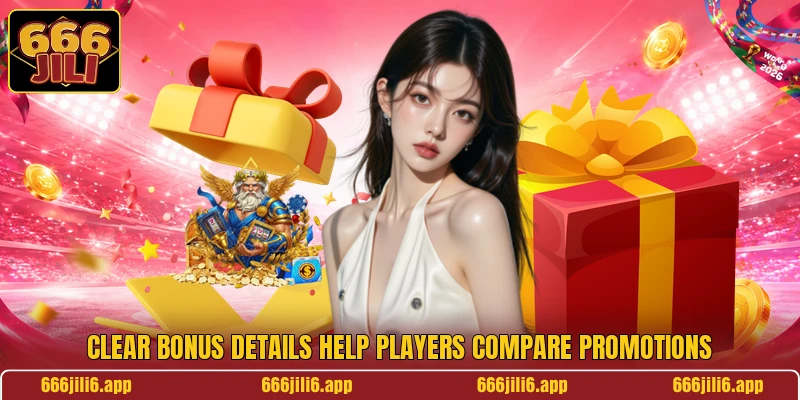 Clear bonus details help players compare promotions