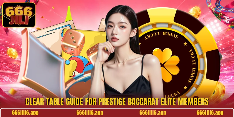 Clear table guide for Prestige Baccarat Elite members Clear table guide for Prestige Baccarat Elite members