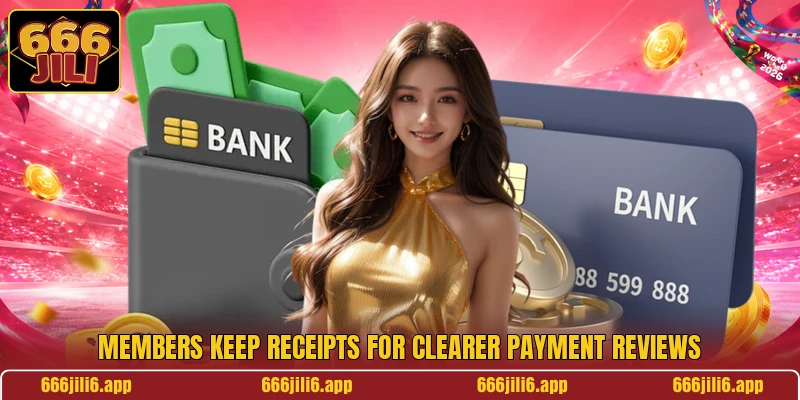 Members keep receipts for clearer payment reviews
