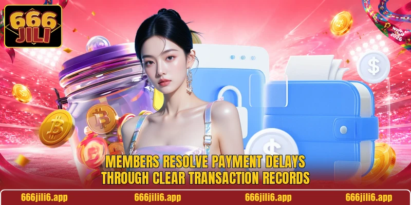 Members resolve payment delays through clear transaction records