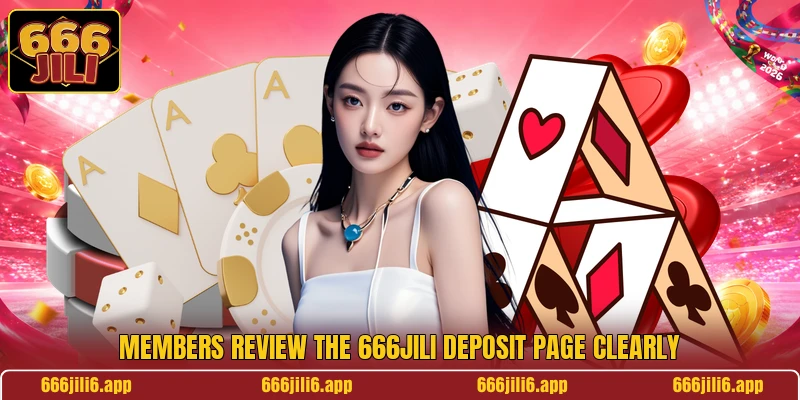 Members review the 666jili deposit page clearly