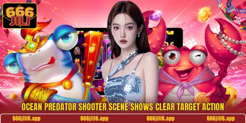 Ocean Predator Shooter scene shows clear target action Ocean Predator Shooter scene shows clear target action