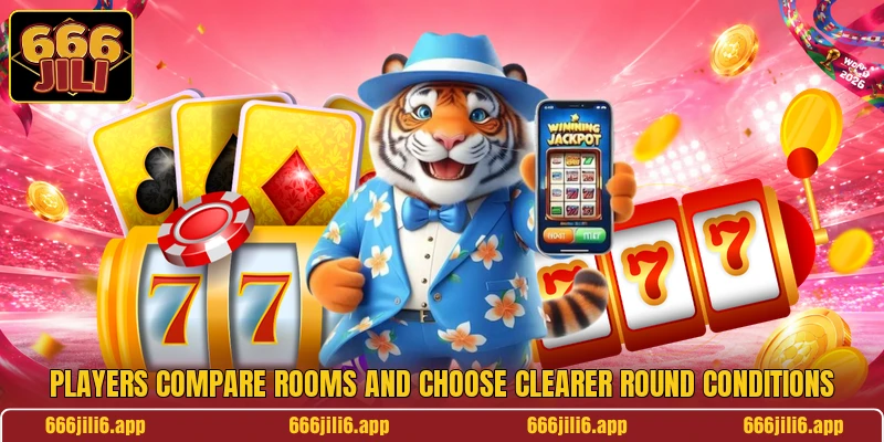 Players compare rooms and choose clearer round conditions Players compare rooms and choose clearer round conditions
