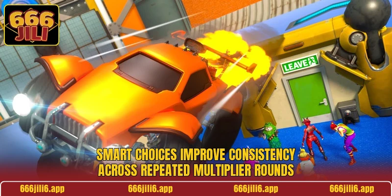 Smart choices improve consistency across repeated multiplier rounds Smart choices improve consistency across repeated multiplier rounds